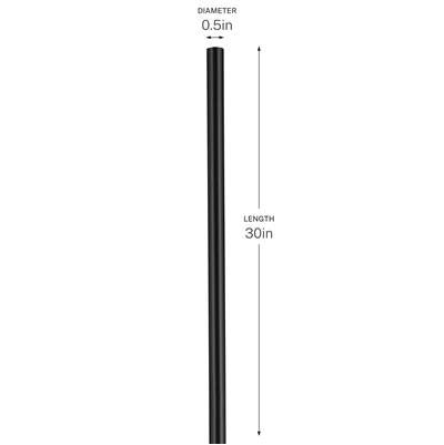 Kichler Lighting 30" Ceiling Fan Downrod in Black