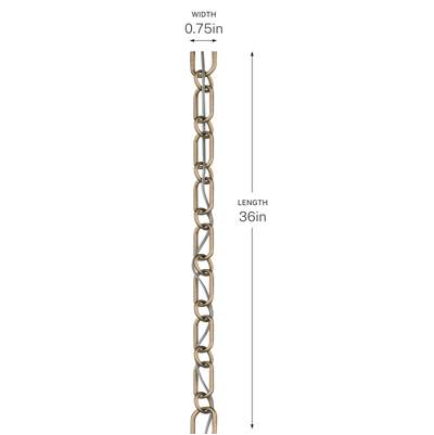 Kichler Lighting 36'' Round - Decorative Chain in Champagne Bronze