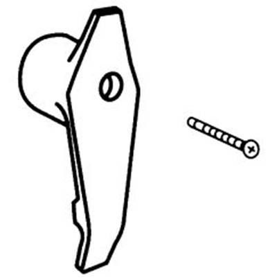 Moen Commercial Easy Grip Tub/Shower Handle Kit - 1 Handle - Vandal Proof