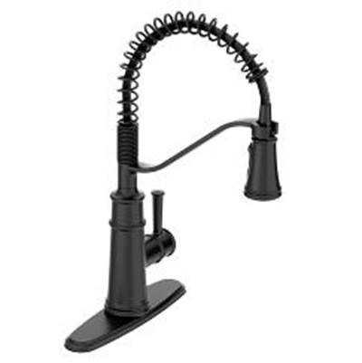 Moen Belfield Pull Down Kitchen Faucet - One Handle - 1.5 GPM in Matte Black