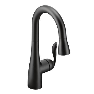 Moen Arbor Bar Sink Faucet - One-Handle High Arc Pull-Down - 1.5 GPM in Matte Black
