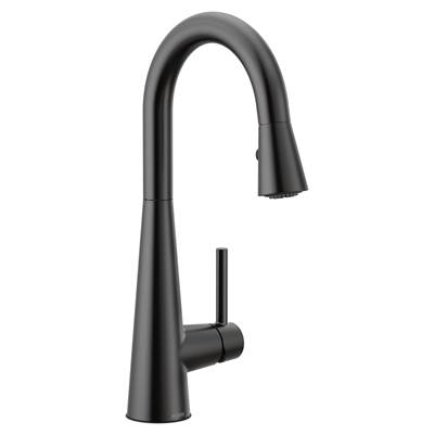 Moen Sleek Bar Sink Faucet - Single-Handle Pull-Down - 1.5 GPM in Matte Black