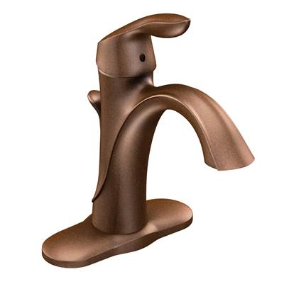 Moen Eva Single Hole Bathroom Faucet - Single Handle - 1.2 GPM in Oil Rubbed Bronze