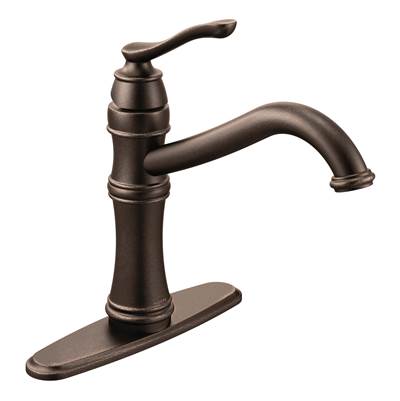 Moen Belfield Single Hole Kitchen Faucet - One Handle - High Arc - 1.5 GPM in Oil Rubbed Bronze