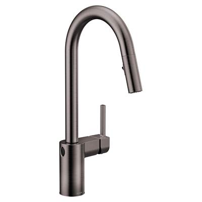 Moen Align Motionsense Wave Touchless Pull Down Kitchen Faucet - Single Handle - 1.5 GPM in Spot Resist Black Stainless
