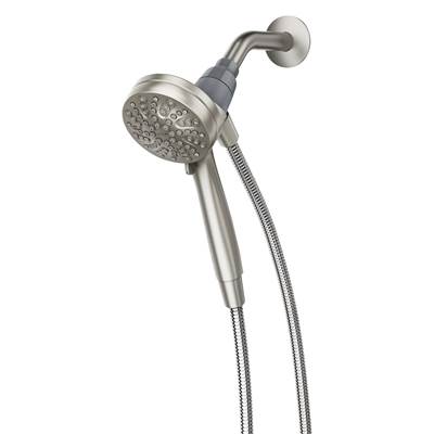 Moen Engage Magnetix Handheld Showerhead - 3.5-Inch - Six-Function - 1.75 GPM in Brushed Nickel