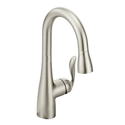 Moen Arbor Bar Sink Faucet - One-Handle High Arc Pull-Down - 1.5 GPM in Spot Resist Stainless