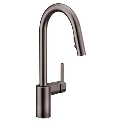 Moen Align Single Hole Kitchen Faucet - One Handle - Pulldown - 1.5 GPM in Spot Resist Black Stainless