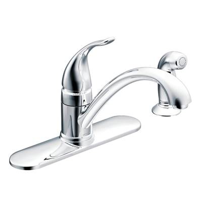 Moen Torrance Single Hole Kitchen Faucet - One Handle - Side Sprayer - 1.5 GPM in Chrome