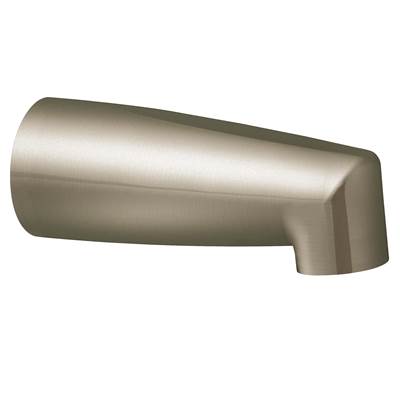 Moen Tub Spout - Non-Diverter - 1/2" CC Slip-Fit in Brushed Nickel