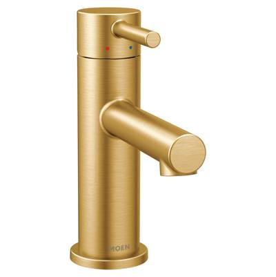 Moen Align Single Hole Bathroom Sink Faucet - Single Handle - 1.2 GPM in Brushed Gold