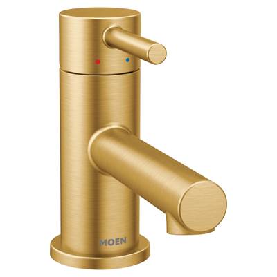 Moen Align Single Hole Bathroom Faucet - One Handle - Low Profile - 1.2 GPM in Brushed Gold