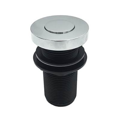 Mountain Plumbing Round Deluxe Flush Waste Disposer Air Switch Button in Light Brushed Bronze