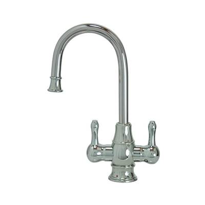 Mountain Plumbing Hot and Cold Water Faucet - Traditional Curved Body and Curved Handles