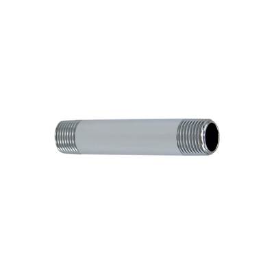 Mountain Plumbing Pipe Nipple - 4 inch - All Brass Lead Free - 1/2 inch IPS in Lacquered Brass