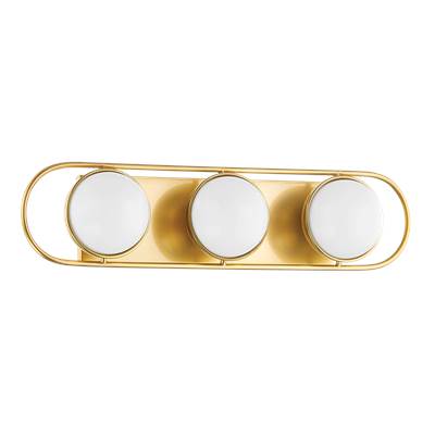 Mitzi Amy 3-Light Vanity in Aged Brass