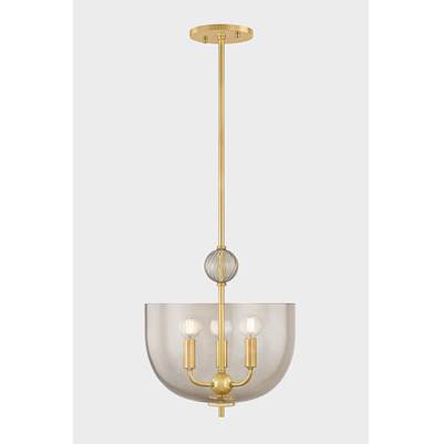 Mitzi Arianne Cage Pendant in Aged Brass