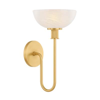Mitzi Aster Wall Sconce in Aged Brass