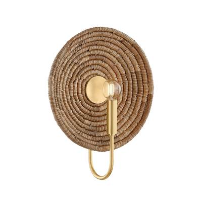 Mitzi Ashby Wall Sconce in Aged Brass