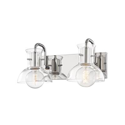 Mitzi Riley 2-Light Vanity Light in Polished Nickel