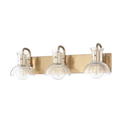 Mitzi Riley 3-Light Vanity Light in Aged Brass