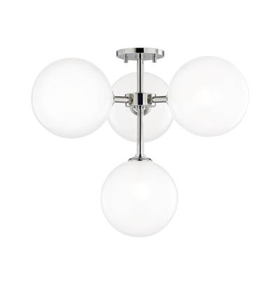 Mitzi Ashleigh Semi-Flush in Polished Nickel
