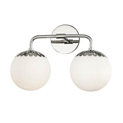 Mitzi Paige 2-Light Vanity Light in Polished Nickel