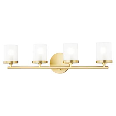 Mitzi Ryan 4-Light Vanity in Aged Brass