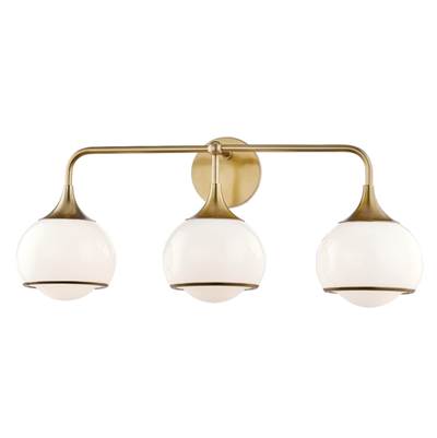 Mitzi Reese 3-Light Vanity Light in Aged Brass
