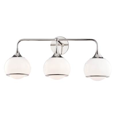 Mitzi Reese 3-Light Vanity Light in Polished Nickel