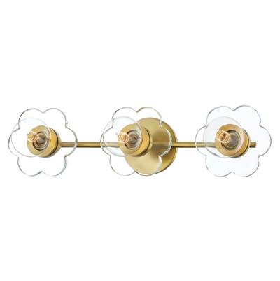 Mitzi Alexa 3-Light Vanity Light in Aged Brass