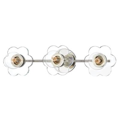 Mitzi Alexa 3-Light Vanity Light in Polished Nickel