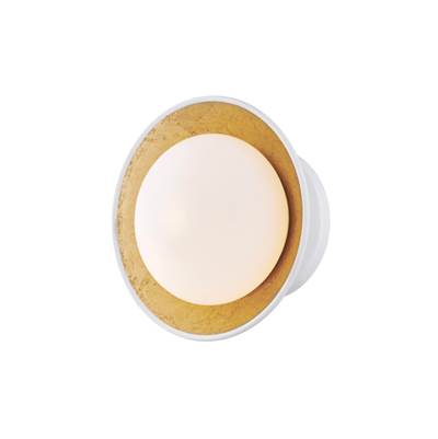 Mitzi Cadence Small Semi Flush in White with Glass