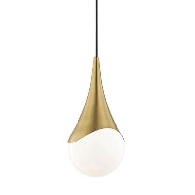 Mitzi Ariana Pendant - Small in Aged Brass