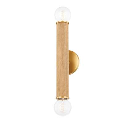 Mitzi Amabella Wall Sconce - Two-Light in Aged Brass