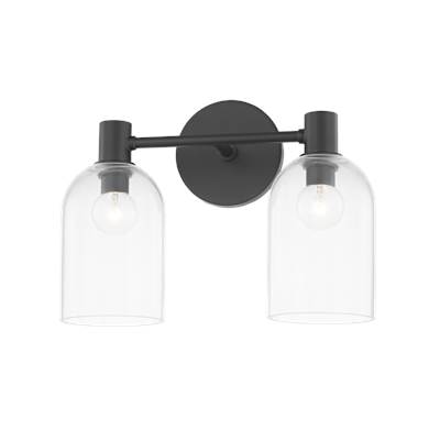 Mitzi Paisley 2-Light Vanity Light in Satin Black