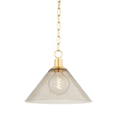 Mitzi Anniebee Pendant - Large in Aged Brass
