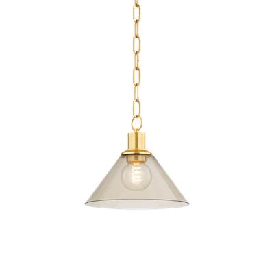 Mitzi Anniebee Pendant - Small in Aged Brass