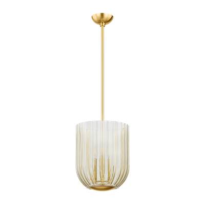 Mitzi Cece Cage Pendant in Aged Brass