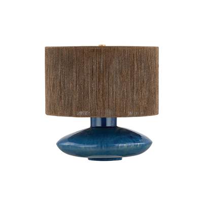 Mitzi Enya Ceramic Table Lamp in Aged Brass