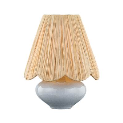 Mitzi Cailyn Ceramic Table Lamp in Aged Brass