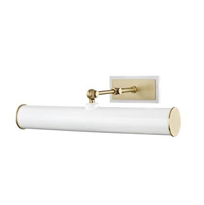 Mitzi Holly Plug-In Picture Light in Aged Brass with White