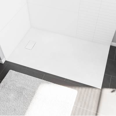 Maax Stonea 60" x 36" Shower Base - Universal - End Drain in White