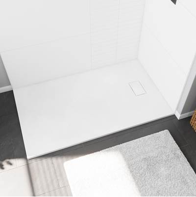 Maax Stonea 60" x 32" Shower Base - Universal - End Drain in White