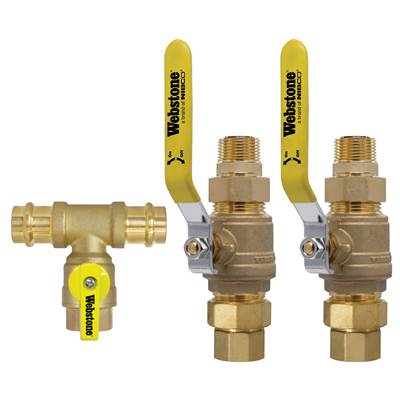 Nibco Lead Free Brass 3/4" Male Threaded Water Heater Shutoff Kit with Thermostatic Valve