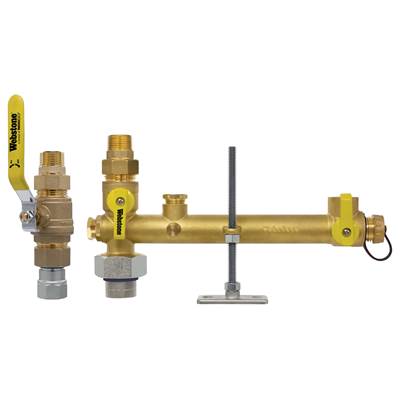 Nibco Lead Free Brass 3/4" Male Threaded Dual Shutoff and Ball Valve Kit