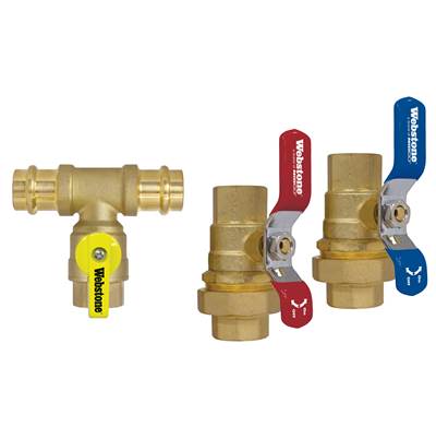 Nibco Lead Free Brass 3/4" Female Threaded Water Heater Shutoff Kit with Thermostatic Valve