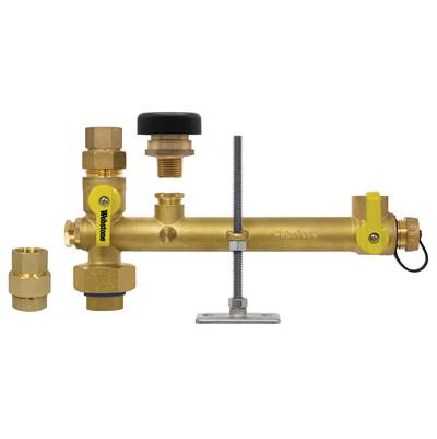 Nibco Lead Free Brass 3/4" Female Threaded Water Heater Shutoff and Union Kit with Vacuum Relief