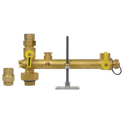 Nibco Lead Free Brass 3/4" Female Threaded Water Heater Shutoff and Union Kit