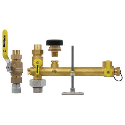 Nibco Lead Free Brass 3/4" Solder Connection Dual Shutoff and Ball Valve Kit with Vacuum Relief
